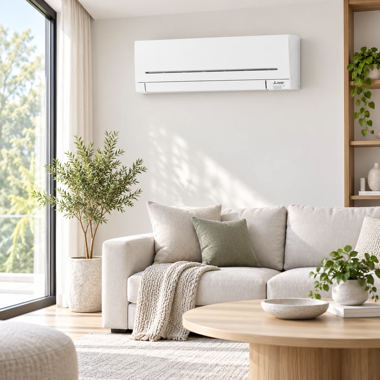 Mitsubishi Electric MSZ-AP в просторен модерен интериор